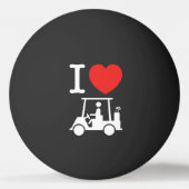 Balle De Ping Pong I Heart (Amour) Golf Panier Ping-Pong Ball (Dos)