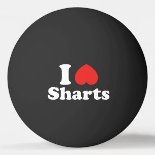 Balle De Ping Pong I Heart Sharts Ping Pong Ball