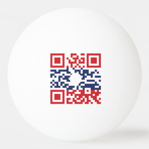 Balle De Ping Pong I Love Laos (Khoy Huk Lao) Drapeau QR Code   Geek 
