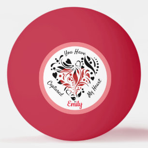 Balle De Ping Pong Idée cadeau de la Saint Valentin personnalisée