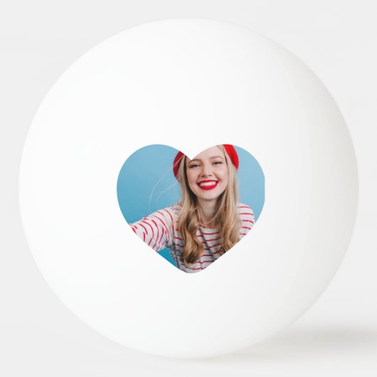 Balle De Ping Pong Idée cadeau de table photo personnalisée (Devant)