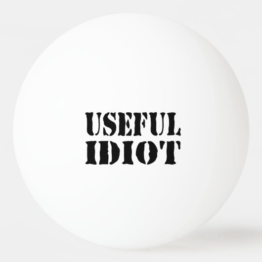BALLE DE PING PONG IDIOT UTILE (Devant)