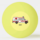 Balle De Ping Pong Illustration d'ambulance (Dos)