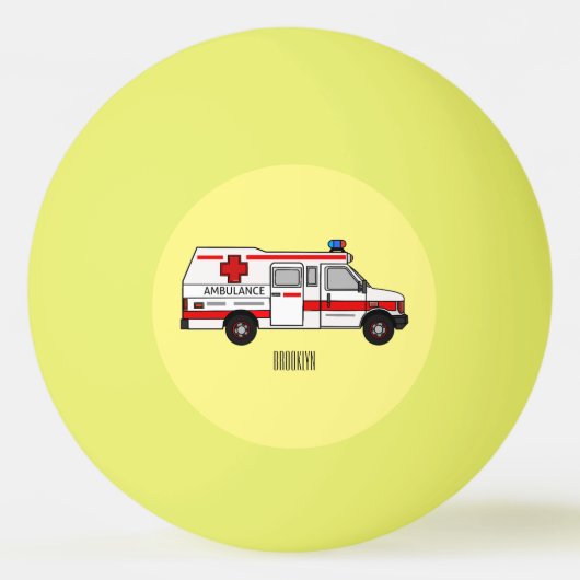 Balle De Ping Pong Illustration d'ambulance (Devant)