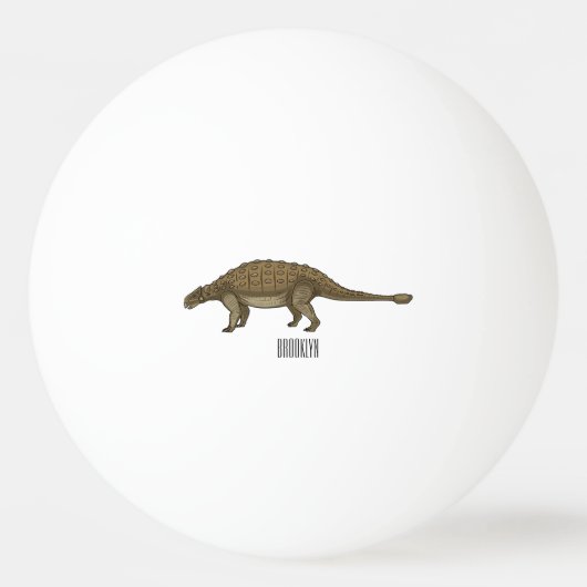 Balle De Ping Pong Illustration d'Ankylosaurus (Devant)