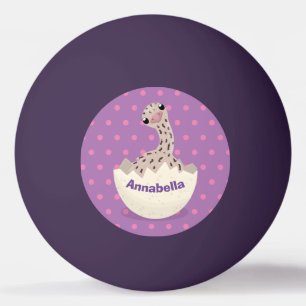 Balle De Ping Pong Illustration d'autruche pour bébé à couver mignon