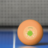 Balle De Ping Pong Illustration de bulles de chaux vert mou (Filet)