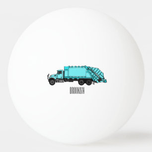 Balle De Ping Pong Illustration de camion à ordures
