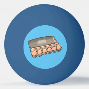 Balle De Ping Pong Illustration de carton d'oeufs