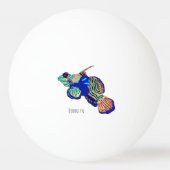 Balle De Ping Pong Illustration de cartoon de poisson mandarin (Dos)