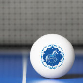Balle De Ping Pong Illustration de cheval géométrique (Filet)