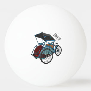Balle De Ping Pong Illustration de cyclo-pousse