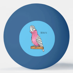 Balle De Ping Pong Illustration de dessin animé d'oiseau Galah