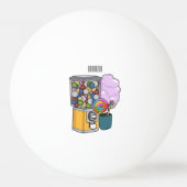 Balle De Ping Pong Illustration de dessin de bonbon (Dos)