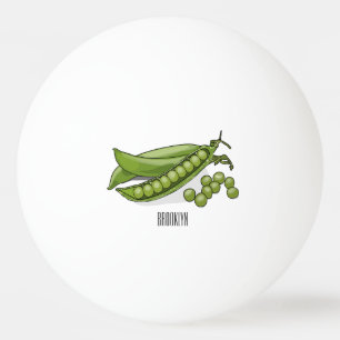 Balle De Ping Pong Illustration de dessin de pois