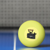 Balle De Ping Pong Illustration de dessin en fer de Charbon (Filet)