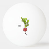 Balle De Ping Pong Illustration de dessin Radish (Dos)