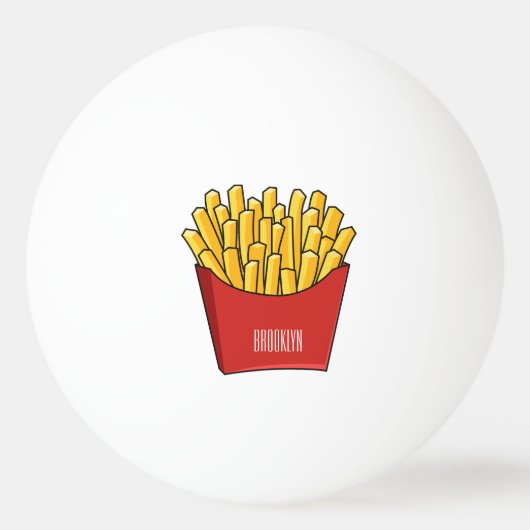 Balle De Ping Pong Illustration de frites (Devant)