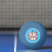 Balle De Ping Pong Illustration de gâteau d'anniversaire (Filet)