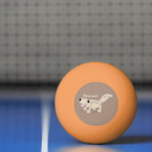 Balle De Ping Pong Illustration de gecko tan tan mignon (Filet)