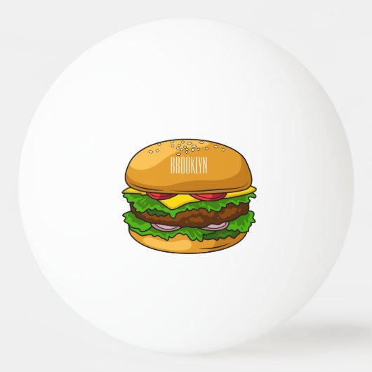 Balle De Ping Pong Illustration de Hamburger (Devant)