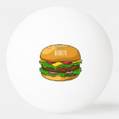 Balle De Ping Pong Illustration de Hamburger (Dos)