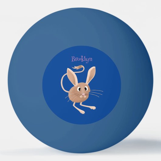 Balle De Ping Pong Illustration de jerboa aux longues oreilles (Devant)