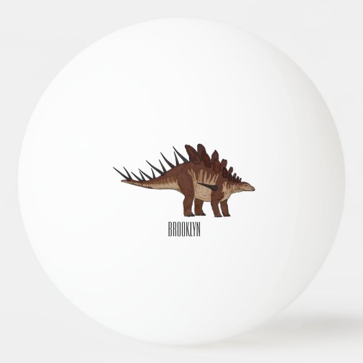 Balle De Ping Pong Illustration de Kentrosaurus (Devant)