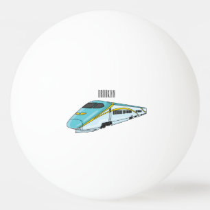 Balle De Ping Pong Illustration de la bande dessinée d'un train à bal