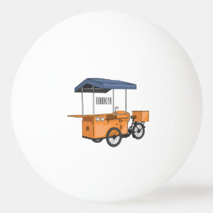 Balle De Ping Pong Illustration de la carotte de vélo