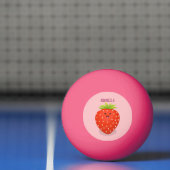 Balle De Ping Pong Illustration de la fraise Cute kawaii (Filet)
