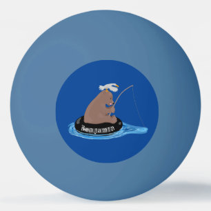 Balle De Ping Pong Illustration de la pêche de l'ourson mou
