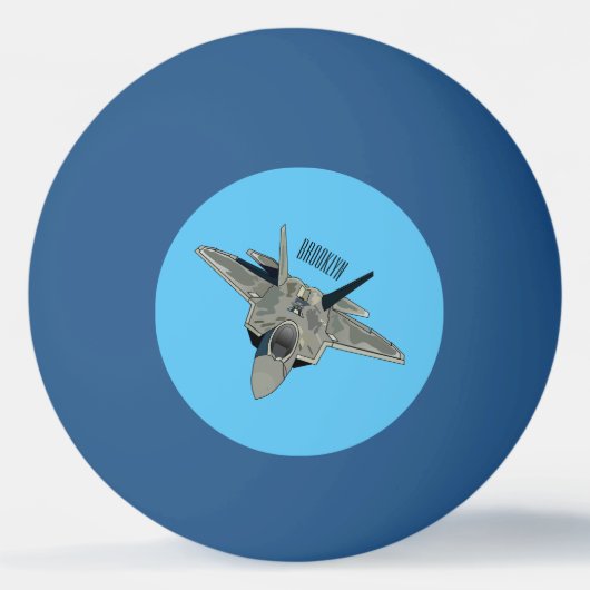 Balle De Ping Pong Illustration de l'avion de chasse (Devant)