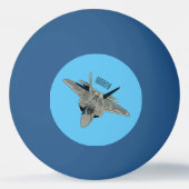 Balle De Ping Pong Illustration de l'avion de chasse (Dos)