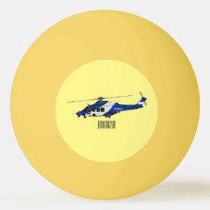 Balle De Ping Pong Illustration de l'hélicoptère de police