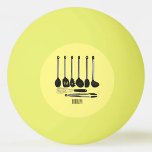 Balle De Ping Pong Illustration de l'ustensile de cuisine