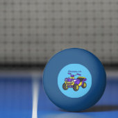 Balle De Ping Pong Illustration de moto Purple Quad (Filet)