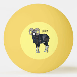 Balle De Ping Pong Illustration de mouflon, mouton