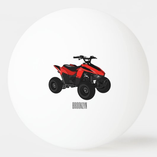 Balle De Ping Pong Illustration de Quad bike atv (Devant)