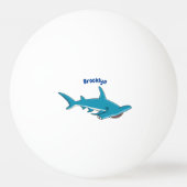 Balle De Ping Pong Illustration de requin marteau (Dos)