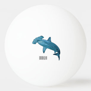 Balle De Ping Pong Illustration de requin marteau