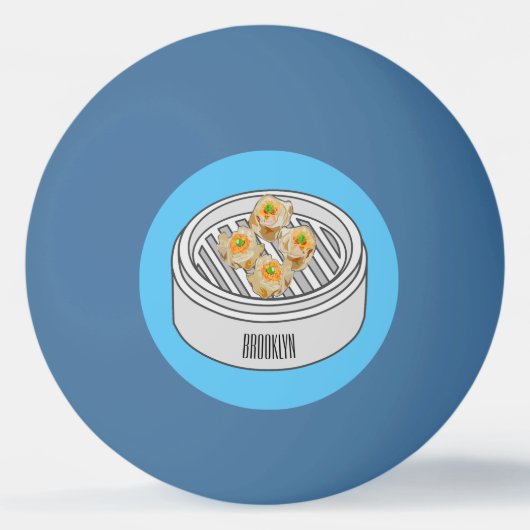 Balle De Ping Pong Illustration de Shumai dim sum (Devant)