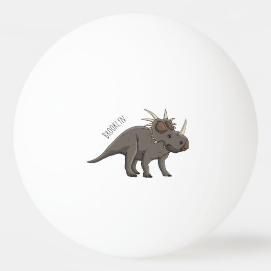 Balle De Ping Pong Illustration de Styracosaurus (Devant)