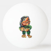 Balle De Ping Pong Illustration de troll drôle scandinave aquarelle (Dos)