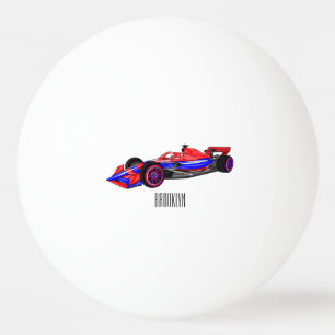 Balle De Ping Pong Illustration de voiture de course professionnelle