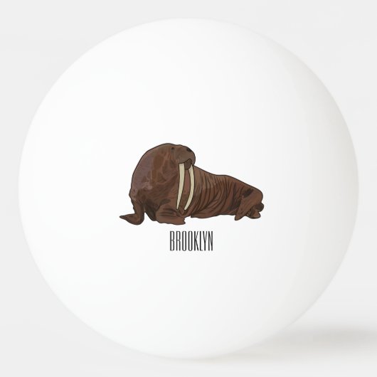 Balle De Ping Pong Illustration de Walrus (Devant)