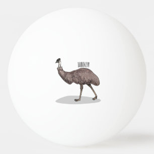 Balle De Ping Pong Illustration d'Emu bird