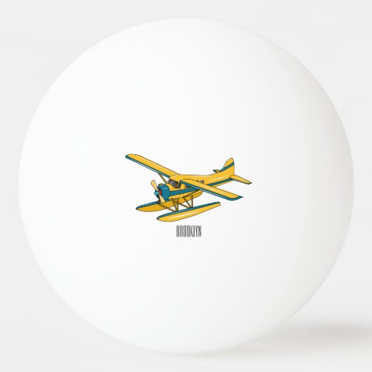 Balle De Ping Pong Illustration d'hydravion (Devant)