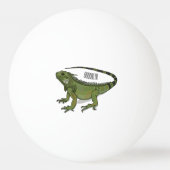 Balle De Ping Pong Illustration d'Iguana (Dos)