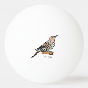 Balle De Ping Pong Illustration d'oiseau de scintillement du Nord